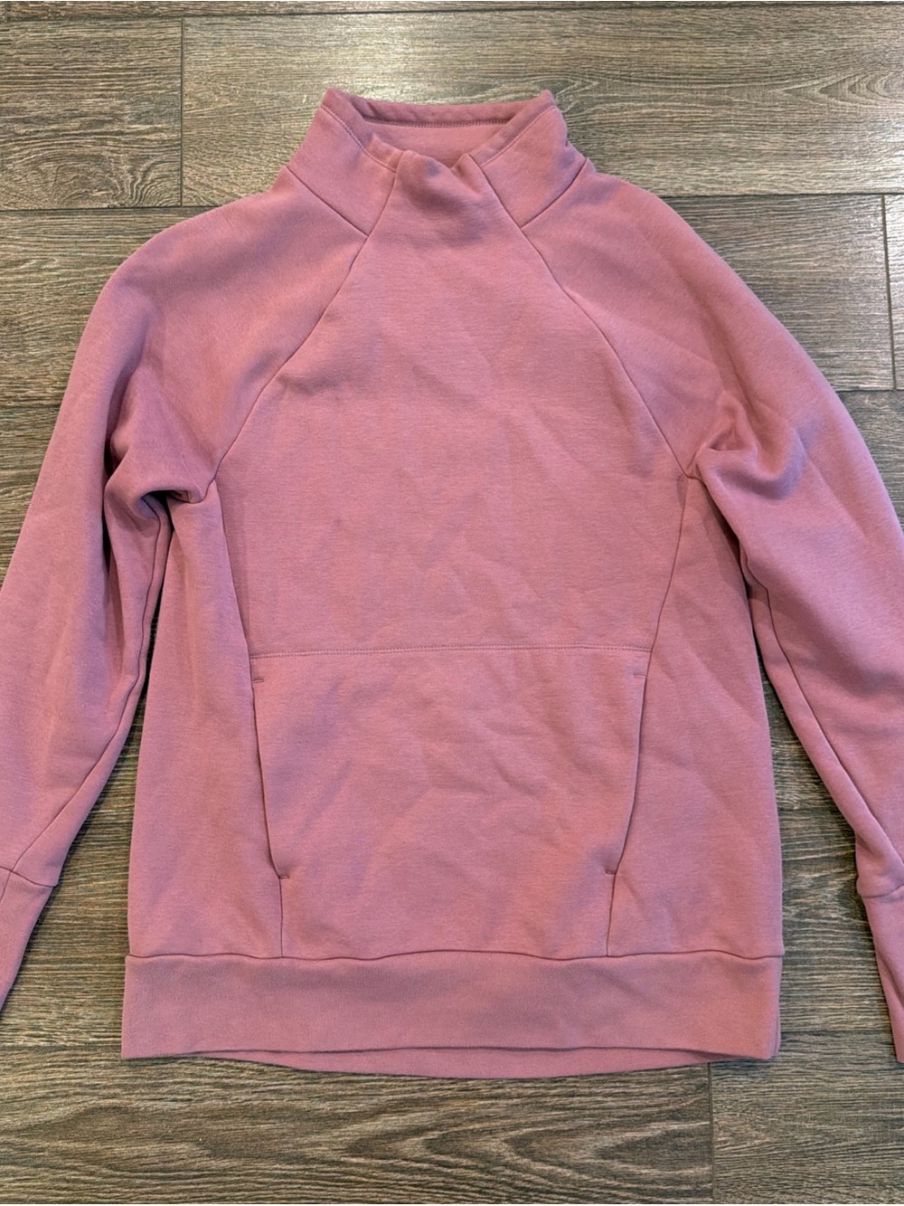 Fabletics Mauve Cowl-Neck Pullover Sweater